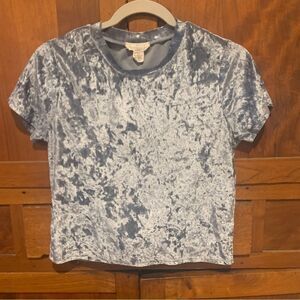 Ivy & Main short sleeve high neck crop size junior medium